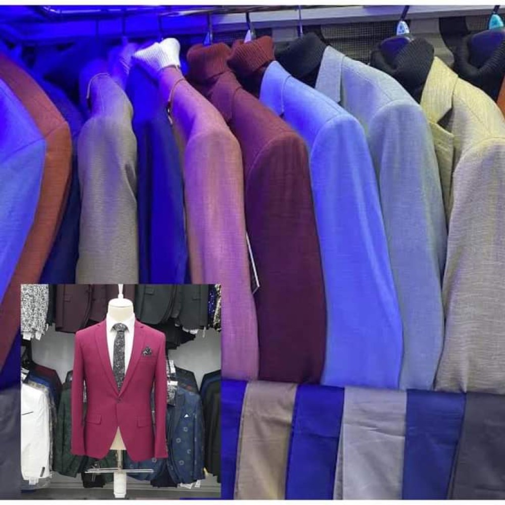 SUITS, SOFT  HARD KHAKI, JEANS, SHOES , TSHIRTS, HOODIES, SHORTS, OFFICIAL  CASUAL SHIRTS, OFFICIAL TROUSERS AND MUCH MORE.